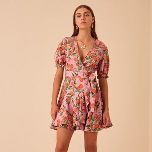 NWT Finder Keepers Aranciata Wrap Dress